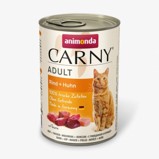 Animonda Cat Dose Carny Adult Rind & Huhn - 400 g Verkauf nur in Verpackungseinheiten á 6 .
