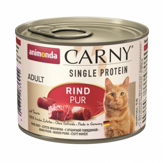 Animonda Cat Dose Carny Adult Single Protein Rind 200g Verkauf nur in Verpackungseinheiten á 6 .
