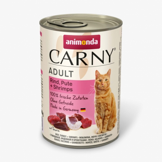 Animonda Cat Dose Carny Adult Rind & Pute & Shrimps - 400 g Verkauf nur in Verpackungseinheiten á 6